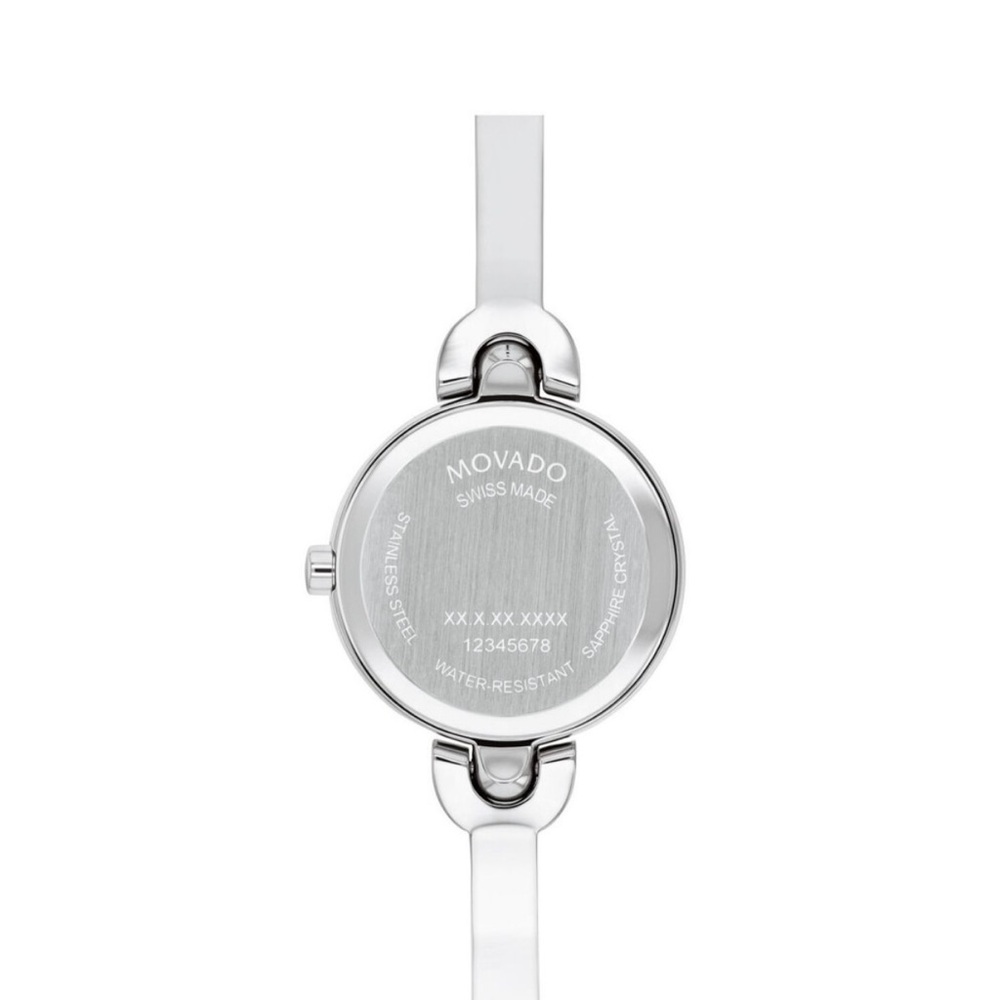 Movado Intrigue with Pink Dial Stainless Steel Bangle Watch - Picture 3 of 5